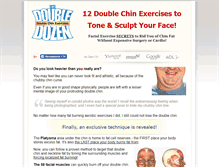 Tablet Screenshot of doublechinexercises.com
